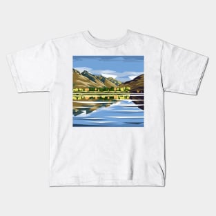 Lakes Hayes, Queenstown, New Zealand Kids T-Shirt